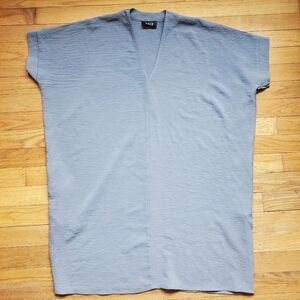 Vici Light Blue V-Neck Tunic Boxy Fit Dress Size Xs‎
